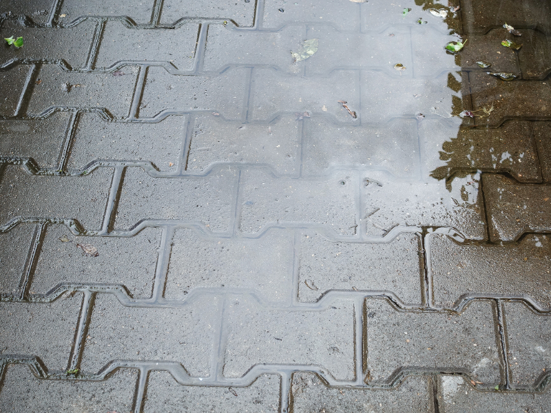 Slab patio installation