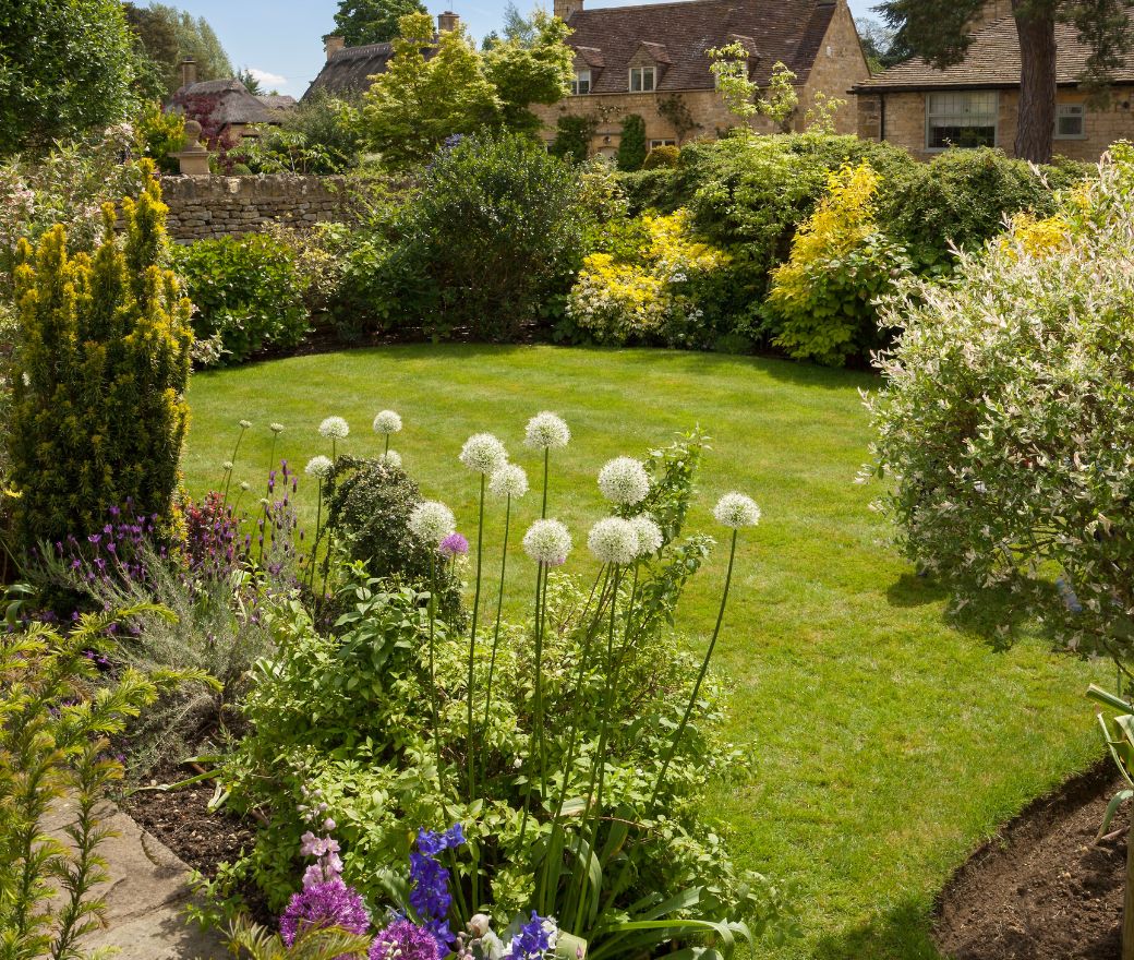 Smith's Landscaping team at work on a garden project